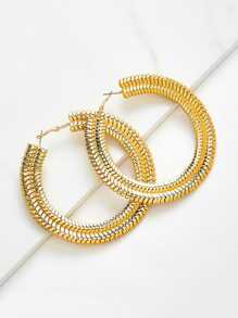 Large Double Hoop Earrings