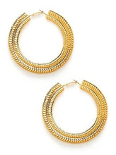 Load image into Gallery viewer, Large Double Hoop Earrings