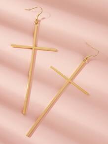 Cross Drop Earrings