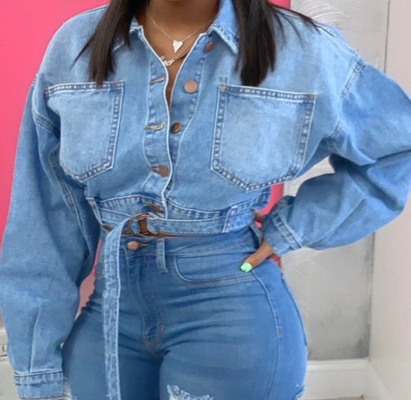 Cropped Denim Jacket