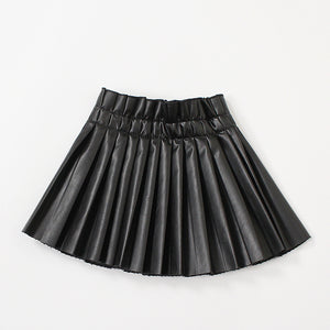 Girly Faux Leather Skirt