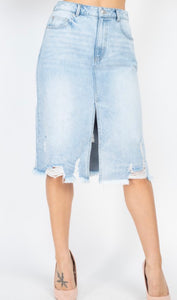 Boujee Denim Skirt