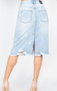 Boujee Denim Skirt